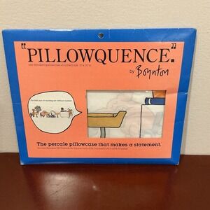 Sandra Boynton Pillowquence 1989 Pillowcase The Little Joys Of Teaching … NEW